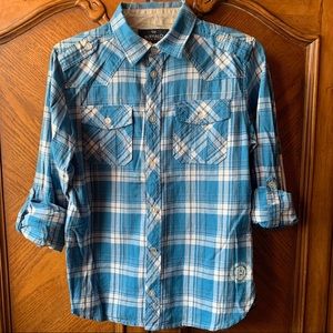 BUFFALO Light Blue Button Down Shirt